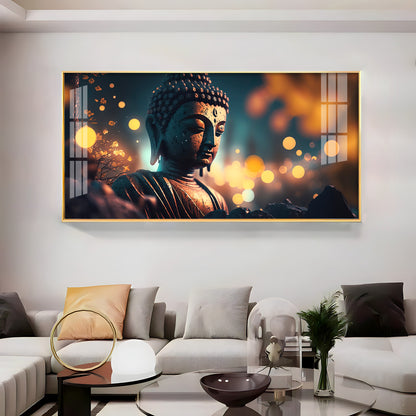 Mulling Over Buddha Premium Acrylic Horizontal Wall Art