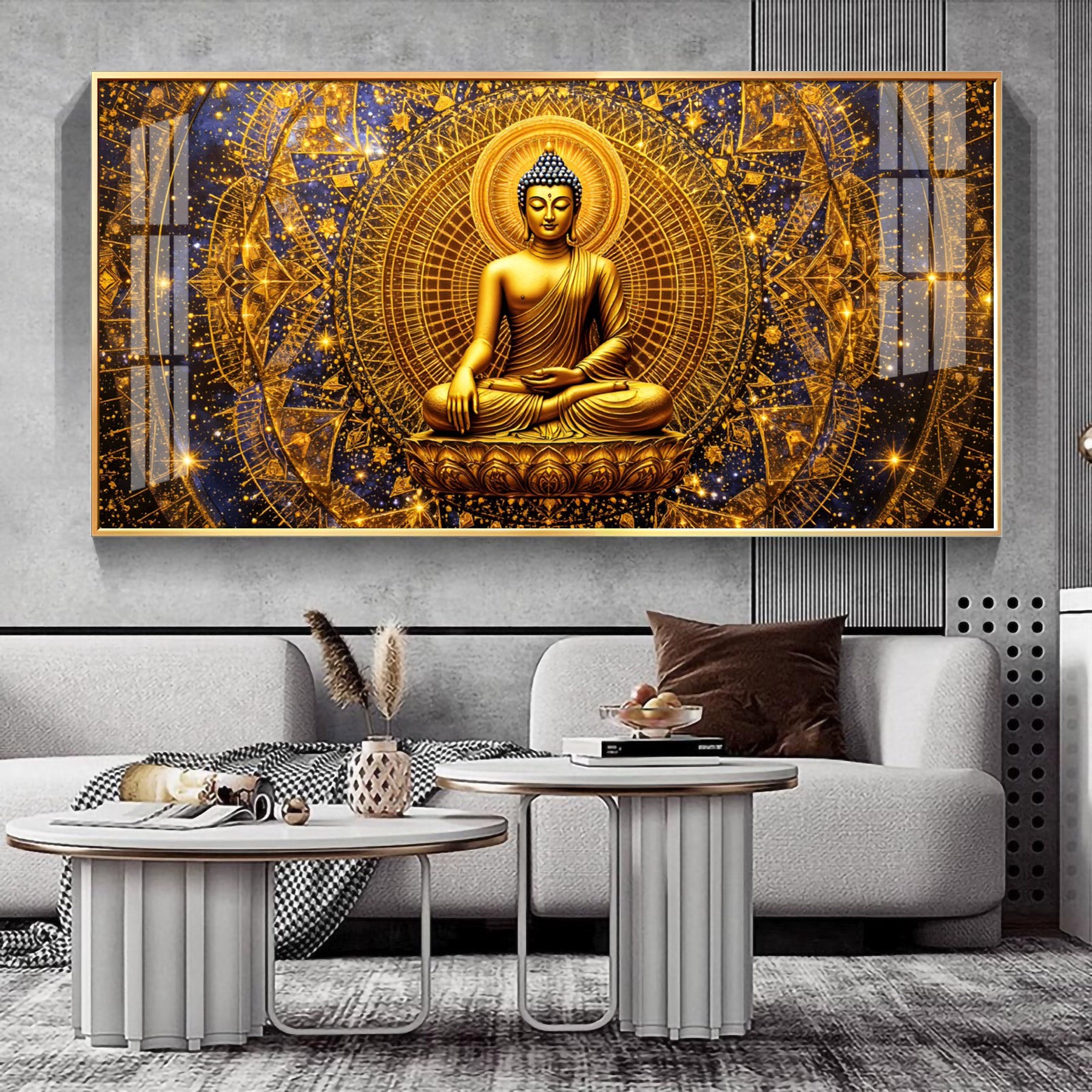 Radiant Buddha Premium Acrylic Horizontal Wall Art