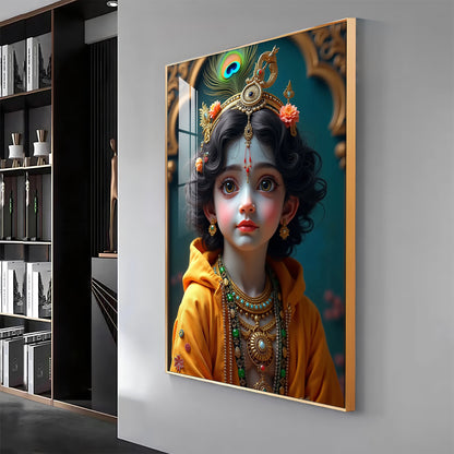 Krishna's Infinite Presence Premium Acrylic Wall Art