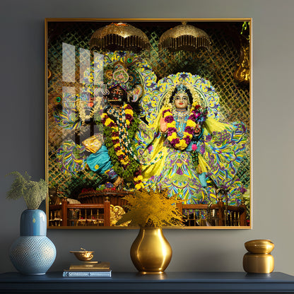 Radha Krishna Premium Acrylic Square Wall Art