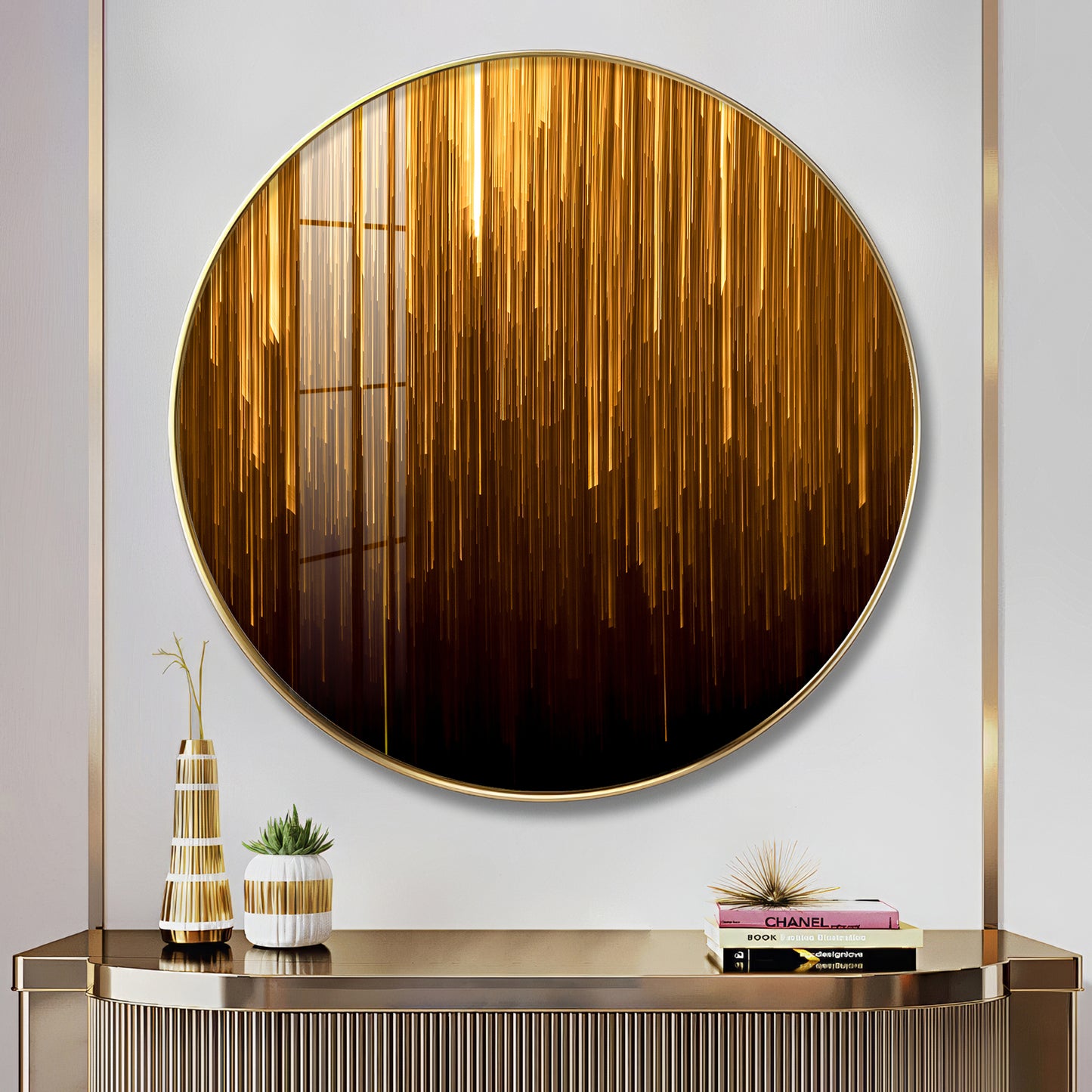 Opulent Sphere Premium Acrylic Round Wall Art