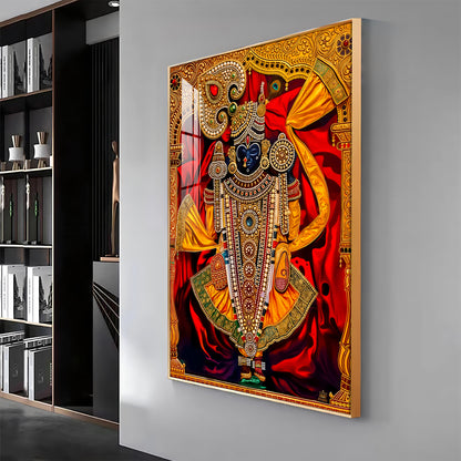 Dwarkadhish Premium Acrylic Vertical Wall Art