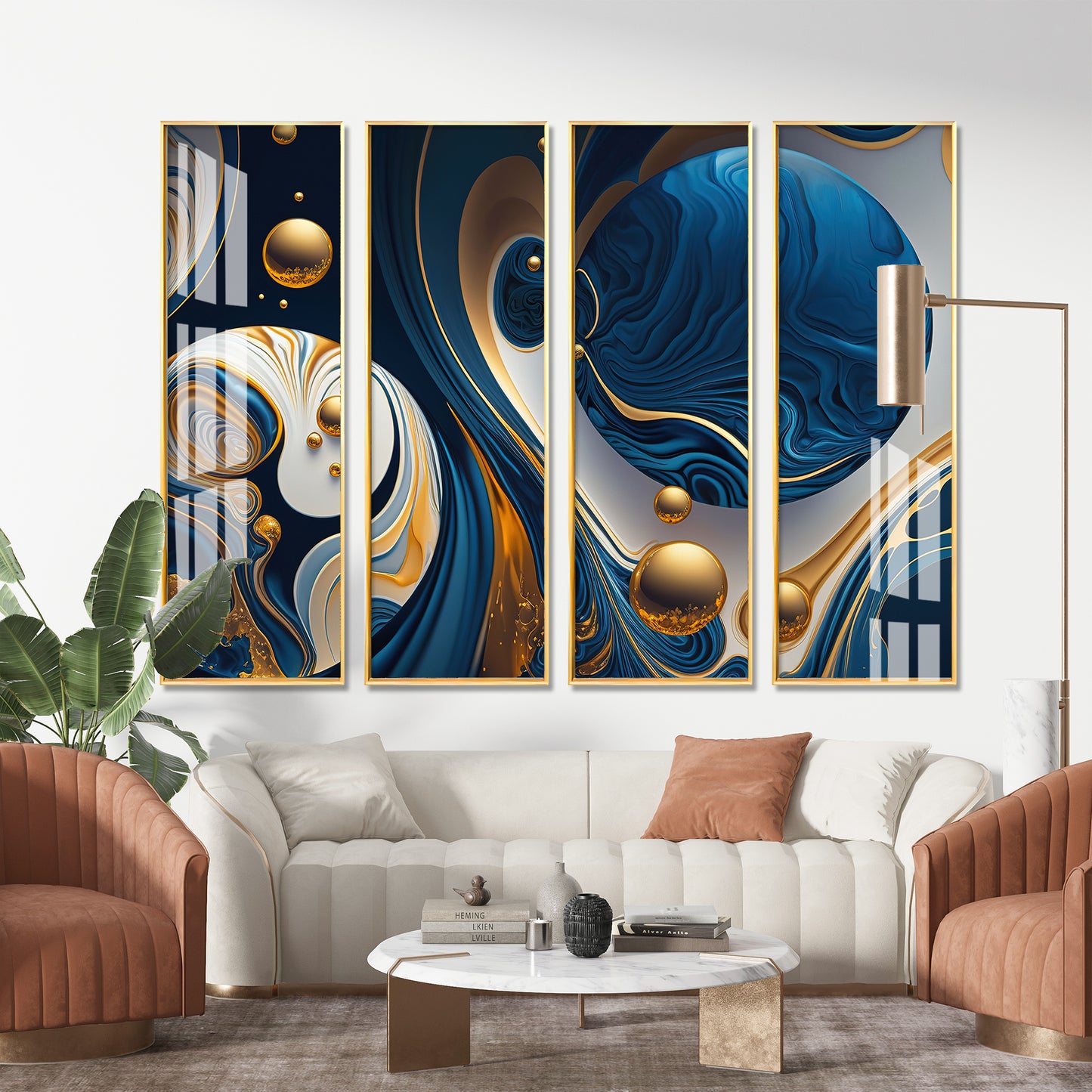 Exploring Universe Premium Acrylic Vertical Wall Art (set of 4)