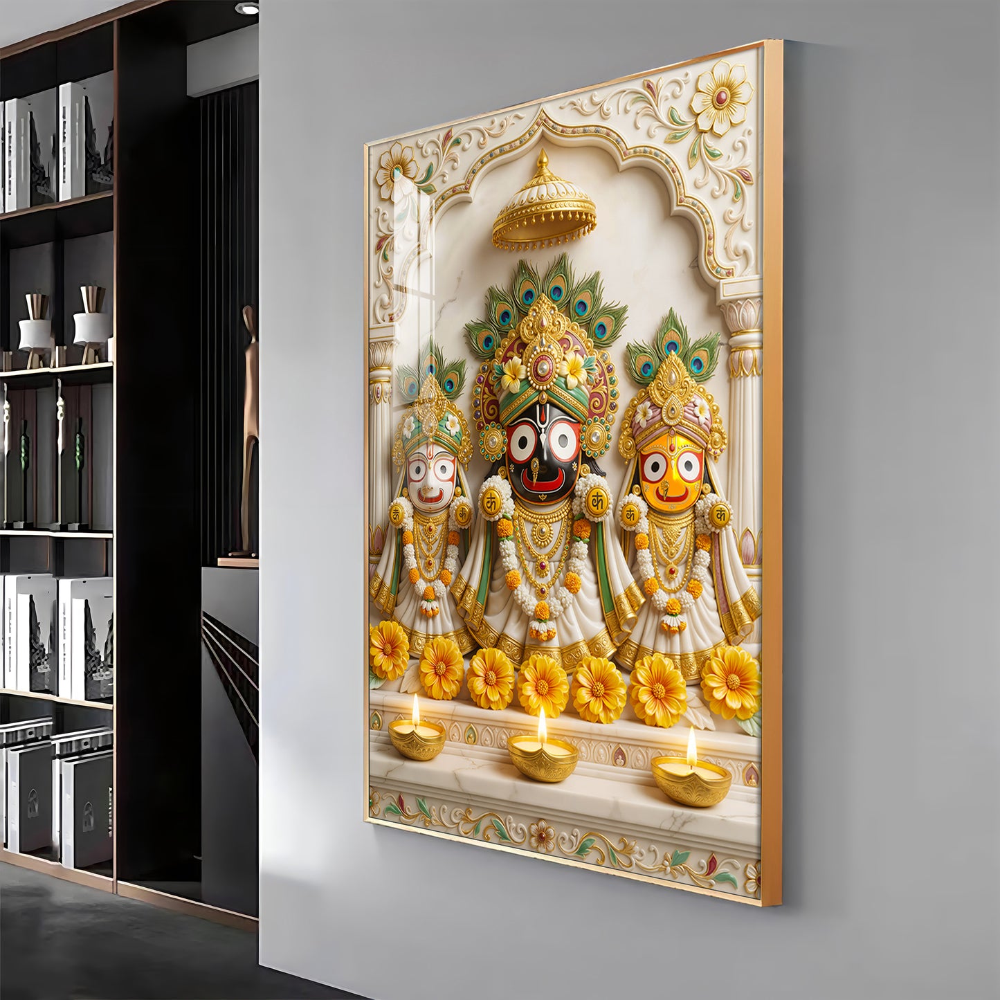 Shri Jagannath Bhagwan Premium Acrylic Vertical Wall Art