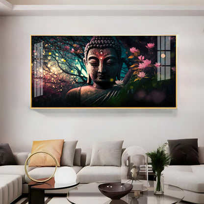 Calm Buddha Premium Acrylic Horizontal Wall Art