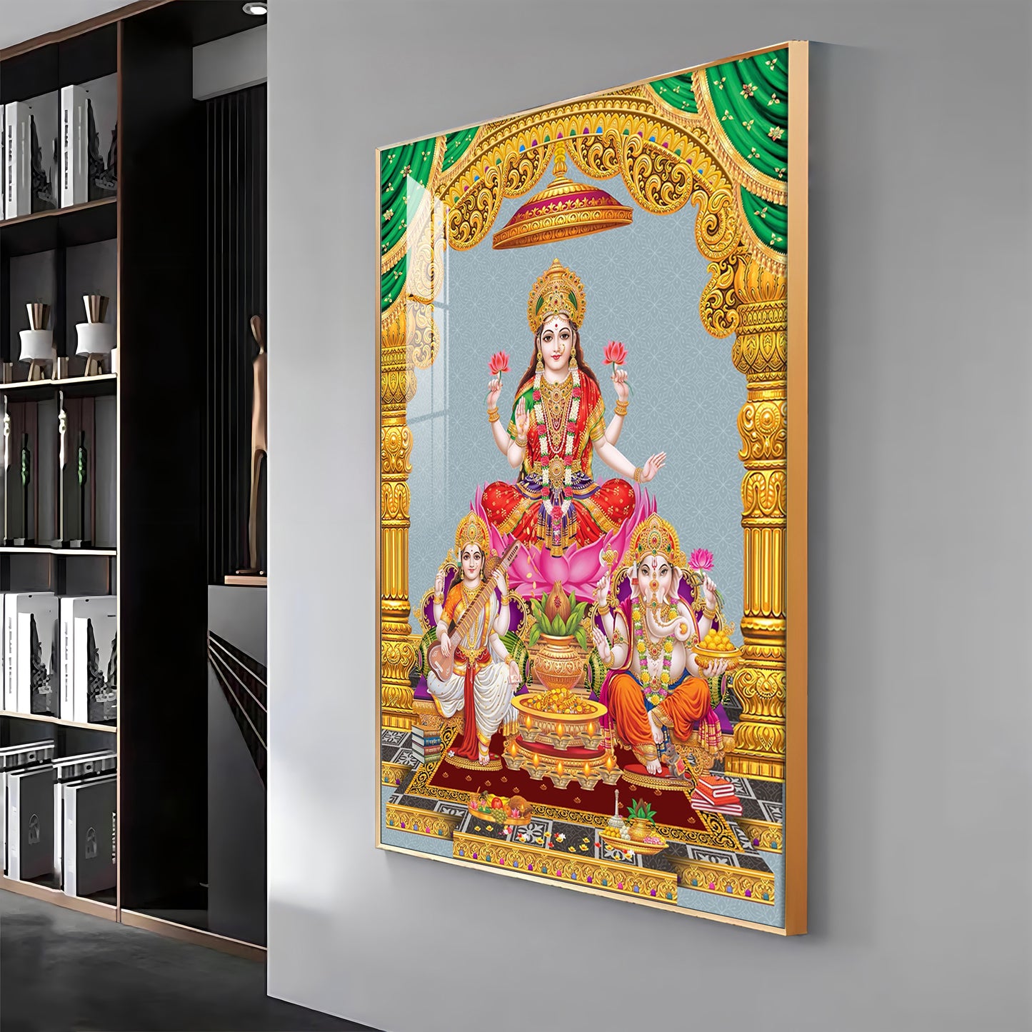 Sacred God And Goddess Premium Acrylic Vertical Wall Art