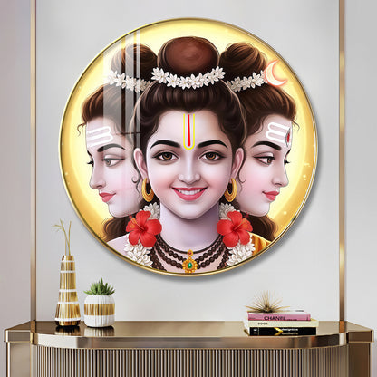 Gurudev Datt Premium Acrylic Round Wall Art