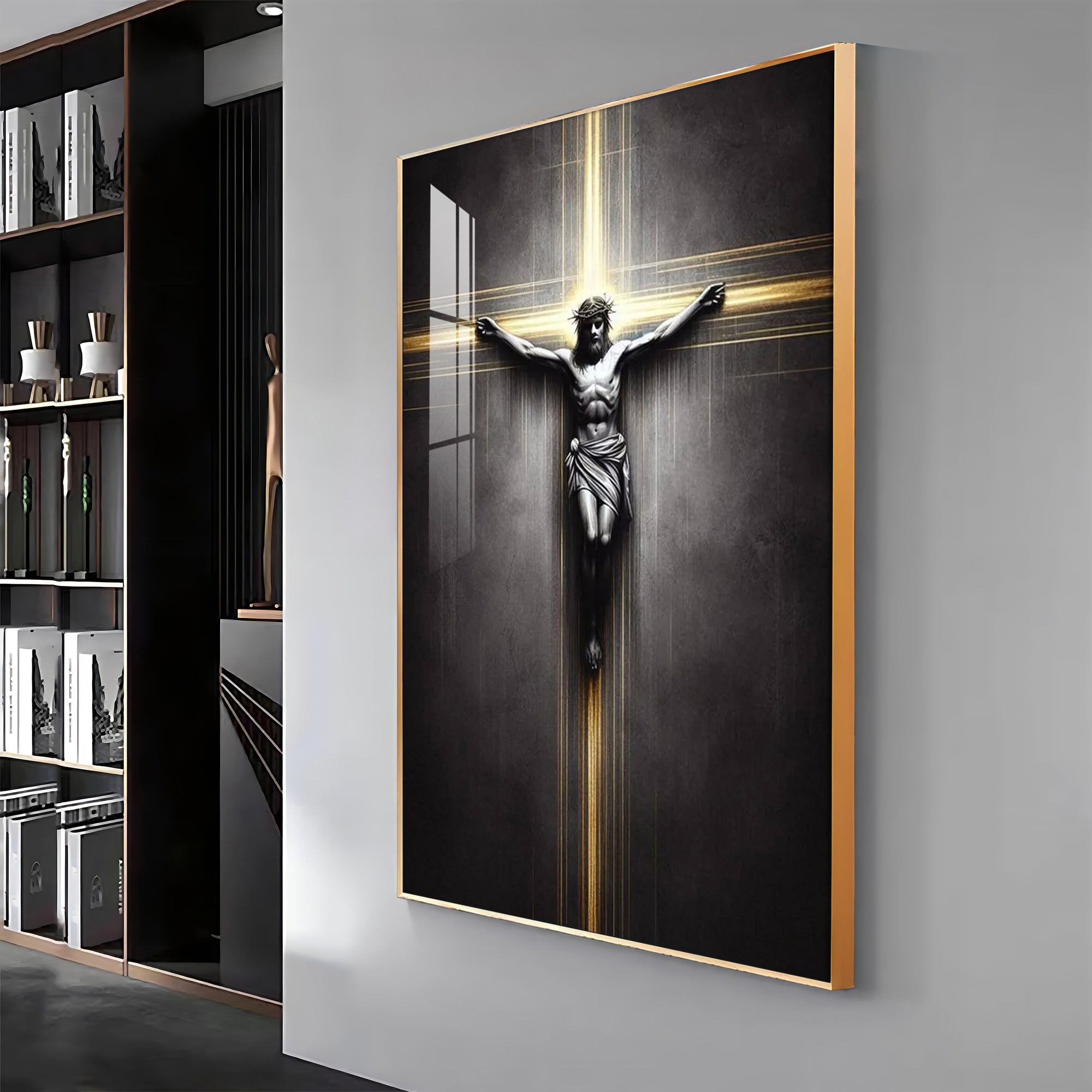 Sacred Crucifixion Premium Acrylic Wall Art