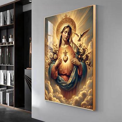 Angelic Harmony Premium Acrylic Vertical Wall Art