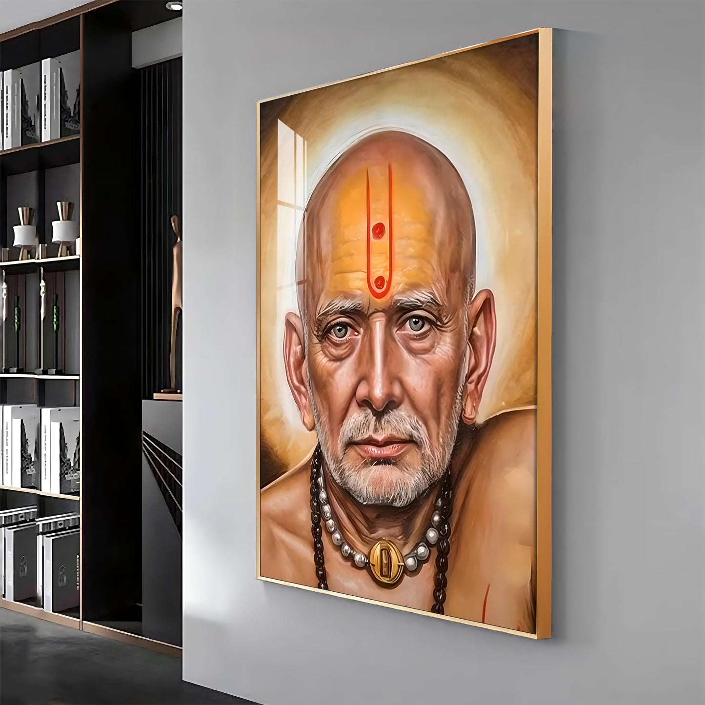 Serenity Shri Swami Samartha Premium Vertical Acrylic Wall Art