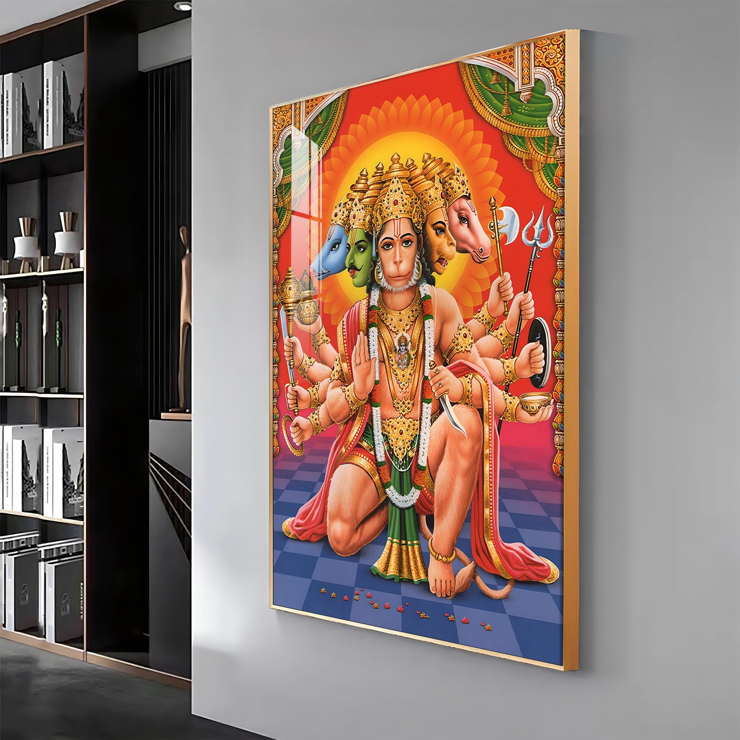 Hanuman Wisdom's Emissary Premium Vertical Acrylic Wall Art