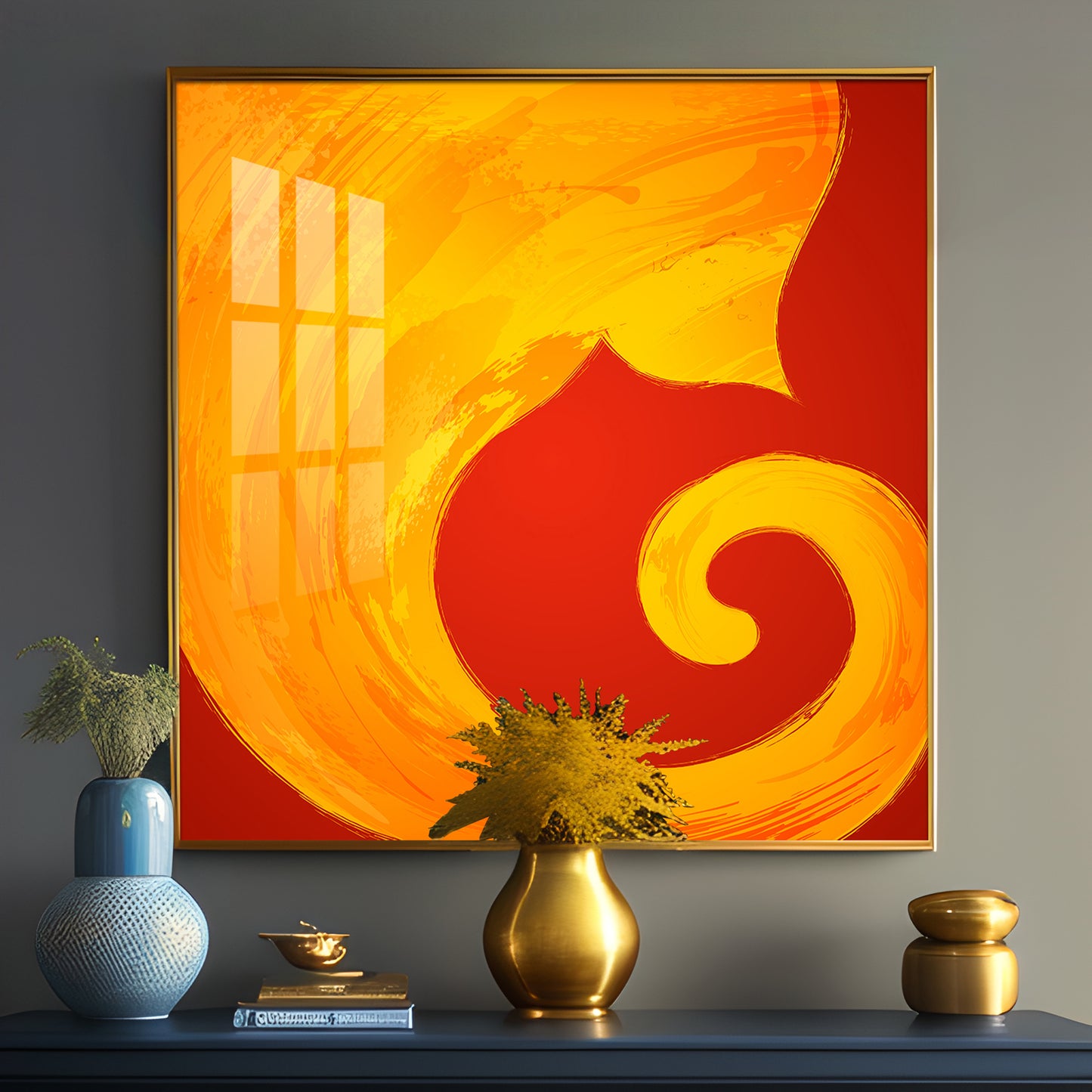 Modern Ganesha Premium Acrylic Square Wall Art