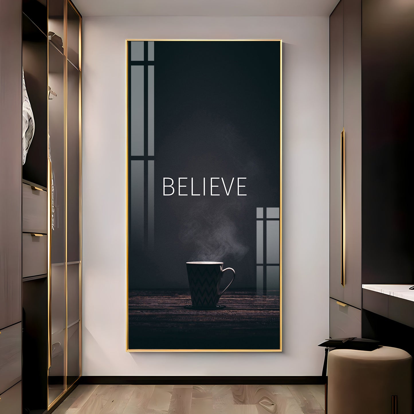 Believe Premium Acrylic Vertical Wall Art