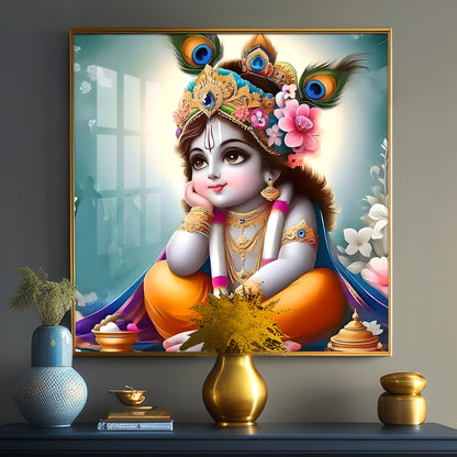 Little Kanha Premium Acrylic Square Wall Art