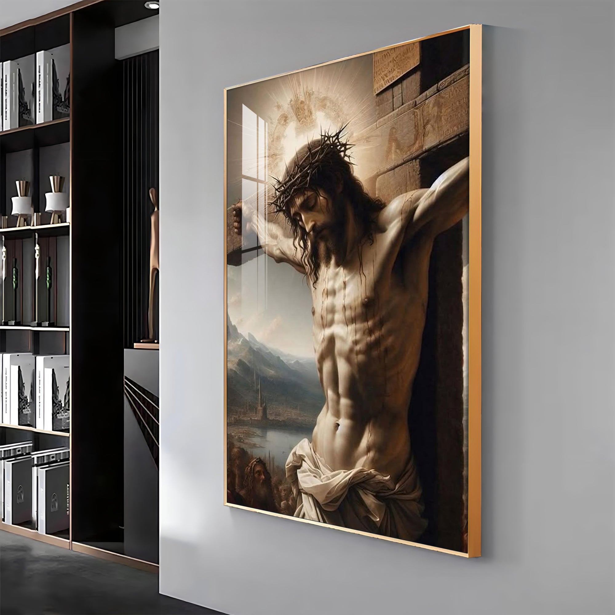 Divine Sacrifice Of Jesus Premium Acrylic Wall Art