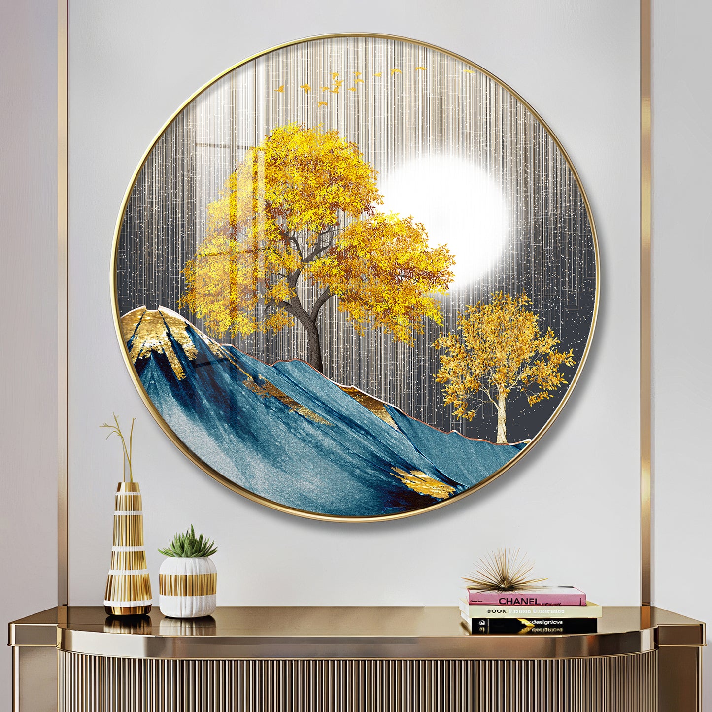 Dreaming Forest Premium Acrylic Round Wall Art