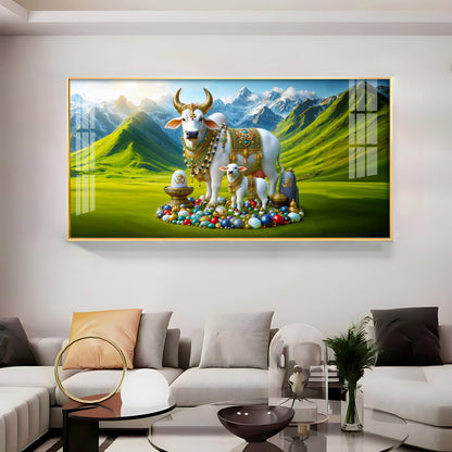 Kamadhenu Premium Acrylic Horizontal Wall Art