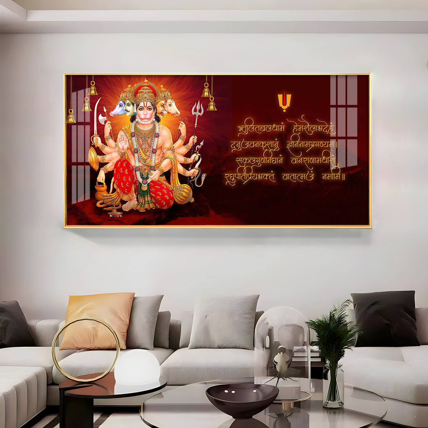 Sankat Mochan Premium Acrylic Horizontal Wall Art