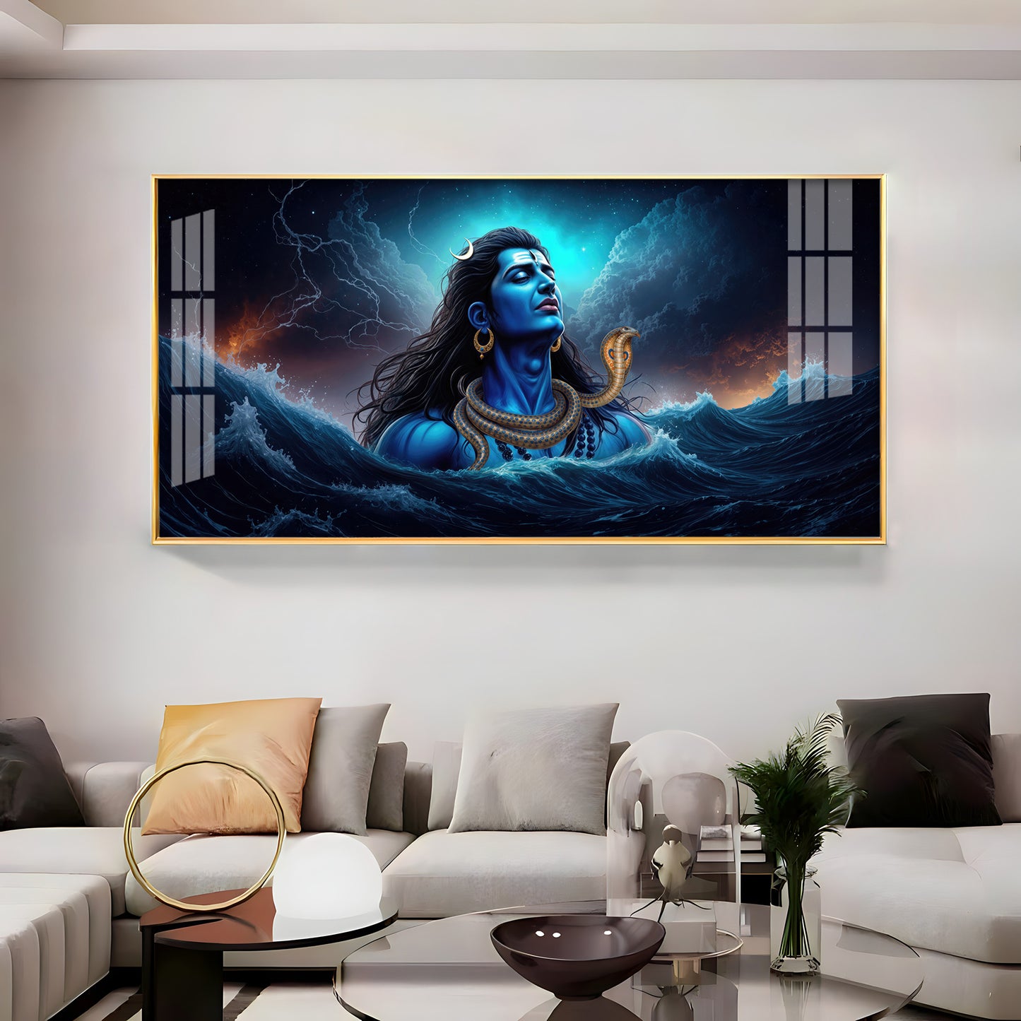 Divine Mahakal Premium Acrylic Horizontal Wall Art
