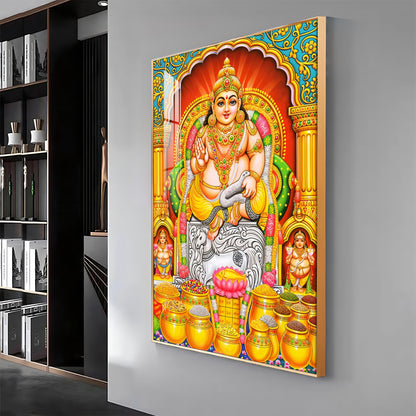 God Of Wealth And Treasurer Premium Acrylic Vertical Wall Art
