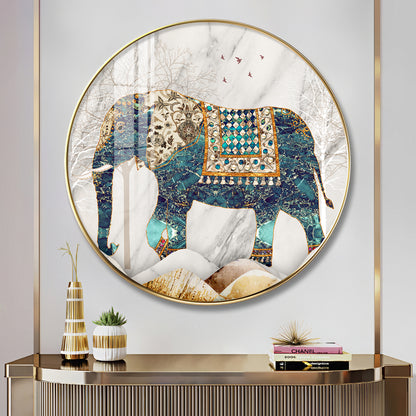 Majestic Alpha Premium Acrylic Round Wall Art