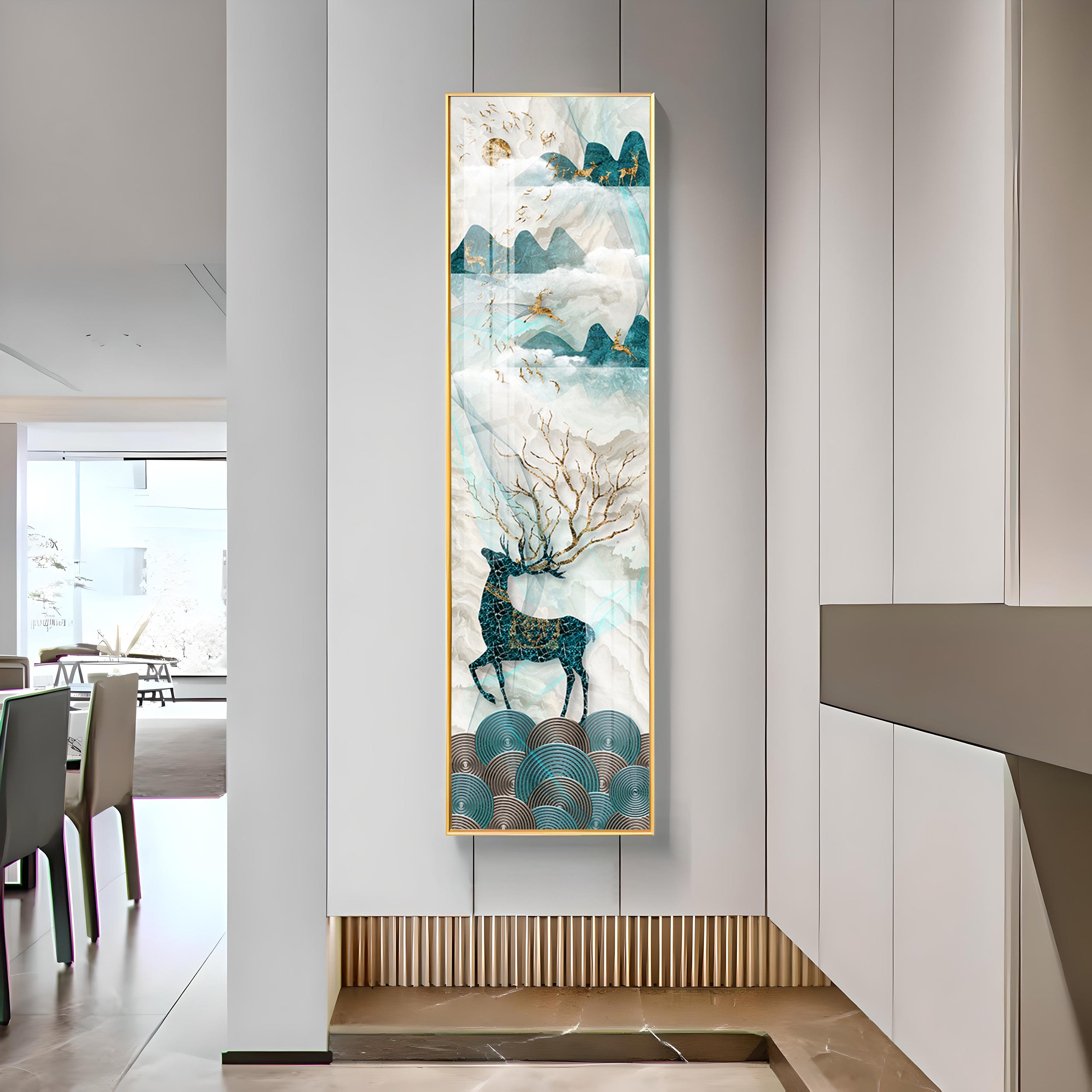 The Lucky Deer Premium Acrylic Vertical Wall Art