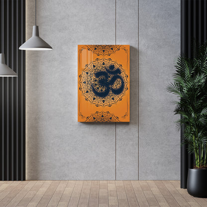 Aum With Mandala Art Acrylic Wall Art