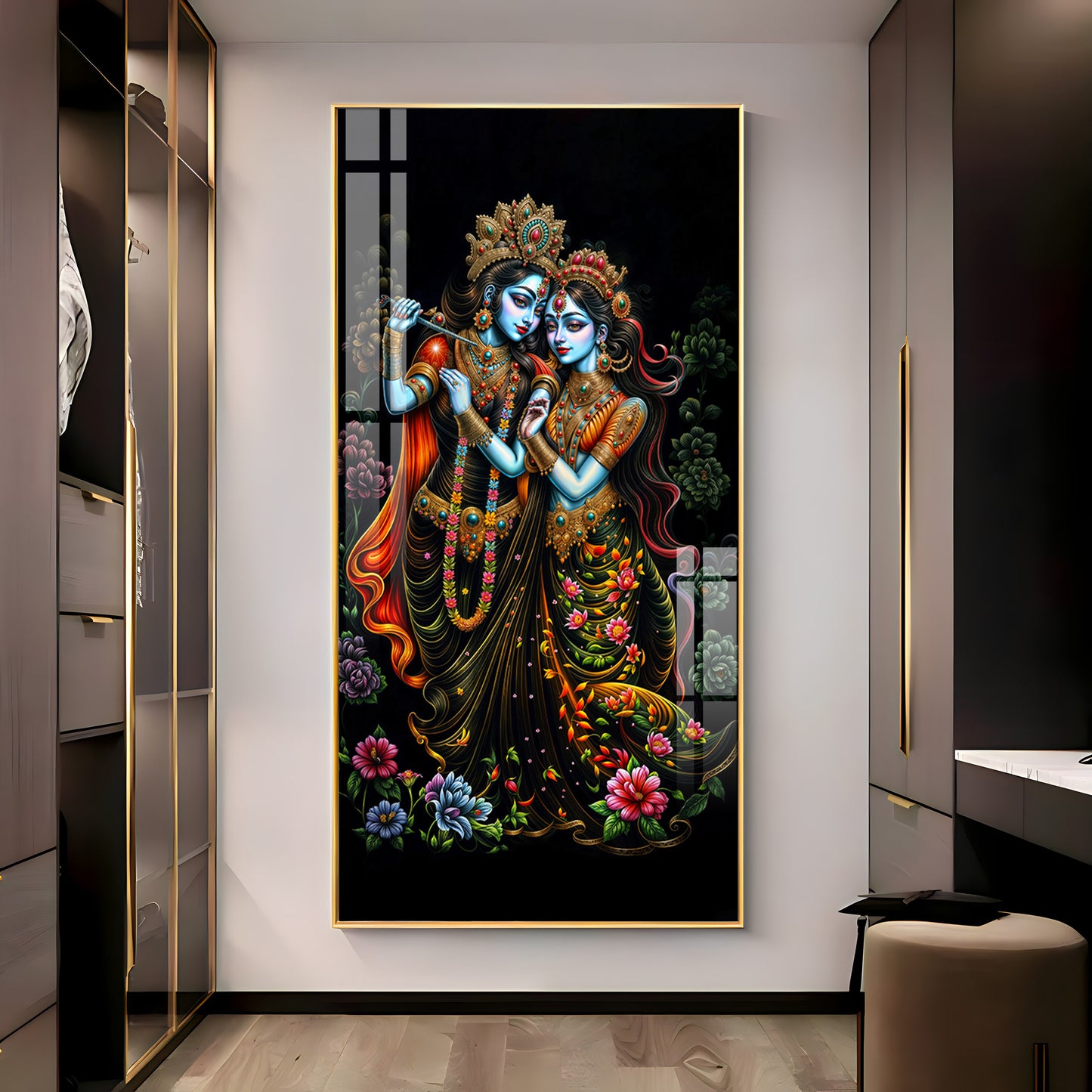 Sacred Couple Premium Acrylic Vertical Wall Art