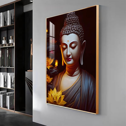 Perpetual Buddha Premium Acrylic Vertical Wall Art