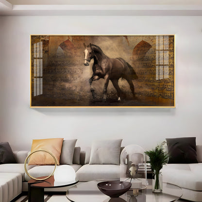 Persian Horse Premium Acrylic Vertical Wall Art