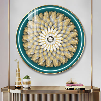 Majestic Whirl Premium Acrylic Round Wall Art