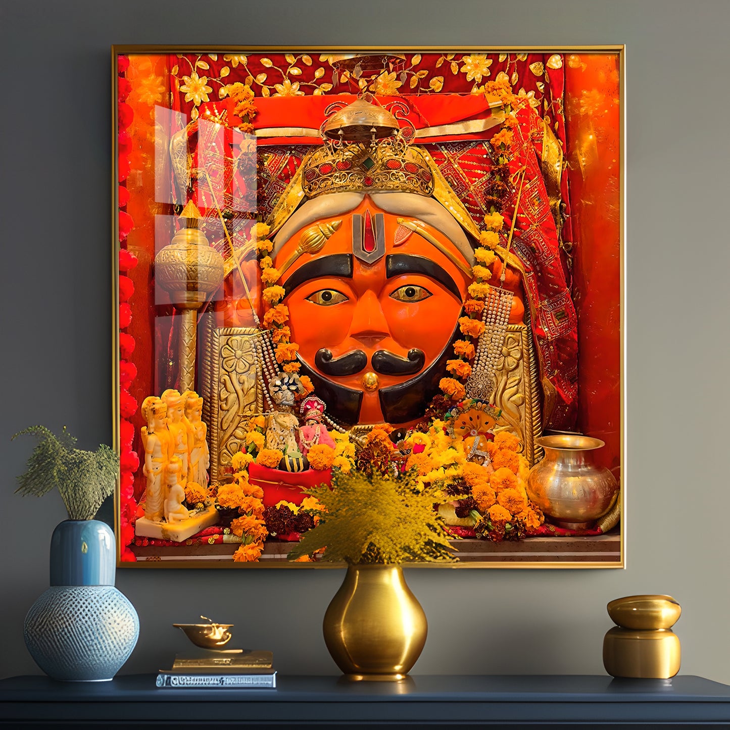 Jai Salasar Dhaam Premium Acrylic Square Wall Art