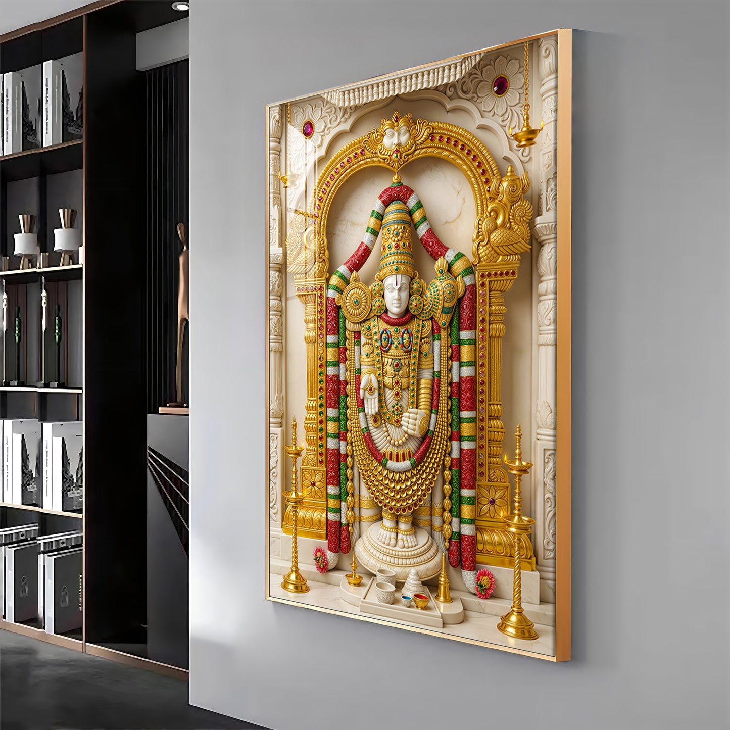 Divine Shree Venkateswara Premium Acrylic Vertical Wall Art