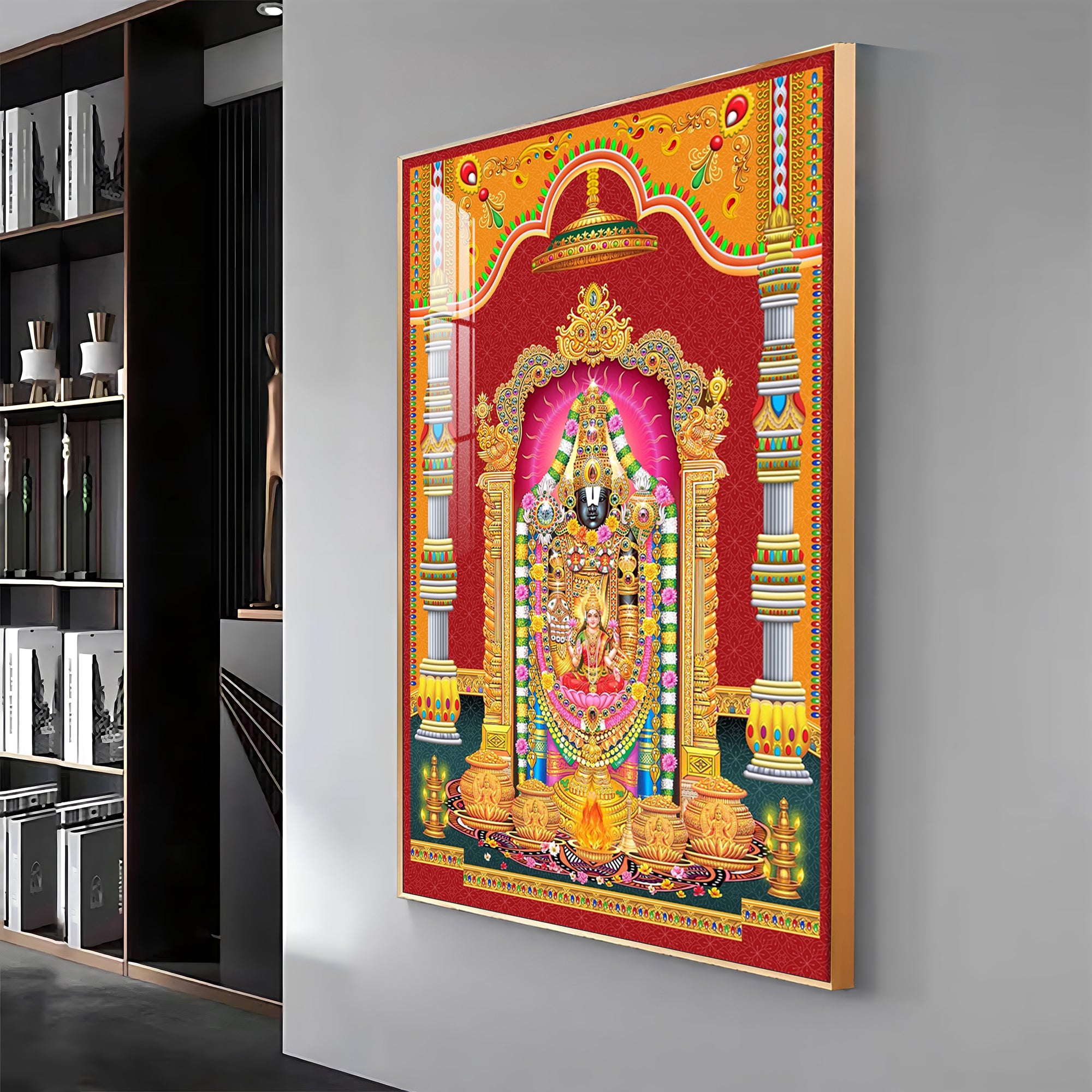 Narayana Blessing Premium Acrylic Vertical Wall Art