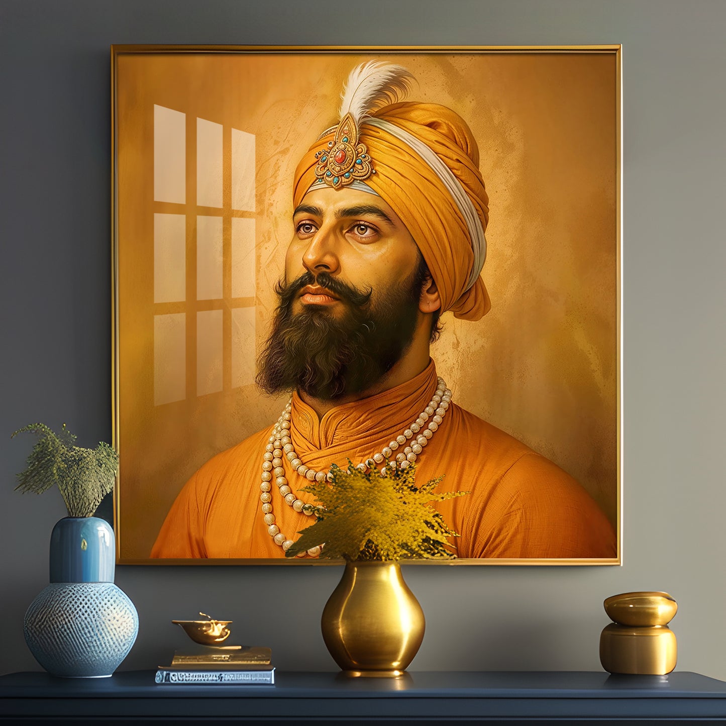 Dhan Dhan Guru Govind Ji Premium Acrylic Square Wall Art