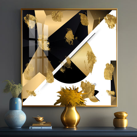Black & Golden Prints Premium Acrylic Square Wall Art