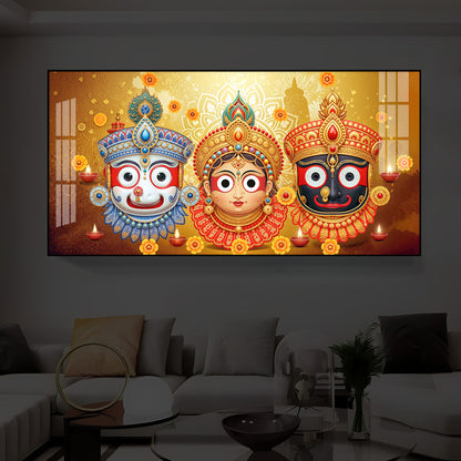 Jai Jagannath Modern Luxury Backlight Horizontal Wall Art