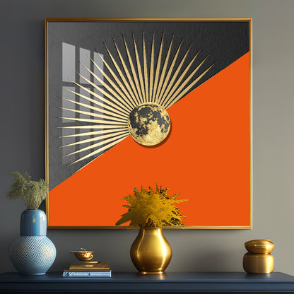 Symbolic Rays Premium Acrylic Square Wall Art