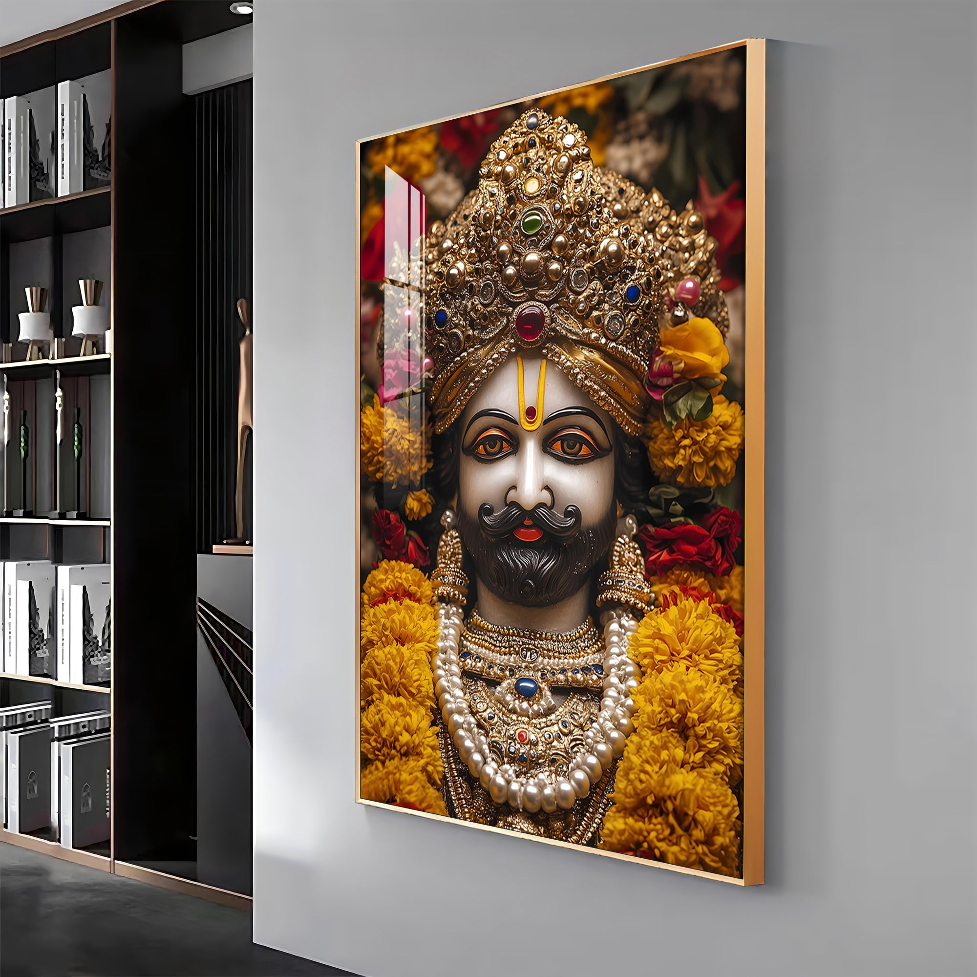 Shree Khatu Shyam Premium Vertical Acrylic Wall Art