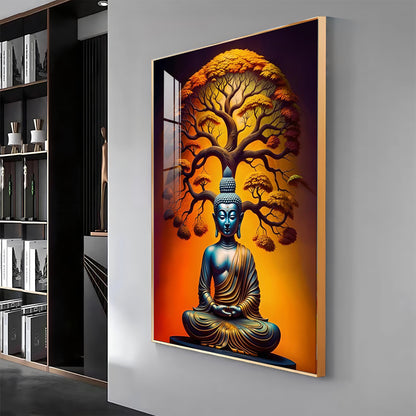 Enlighten Buddha Premium Acrylic Vertical Wall Art