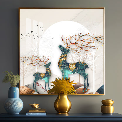 Lucky Deer Premium Acrylic Square Wall Art