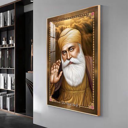 Guru Nanak Dev Ji Premium Acrylic Vertical Wall Art