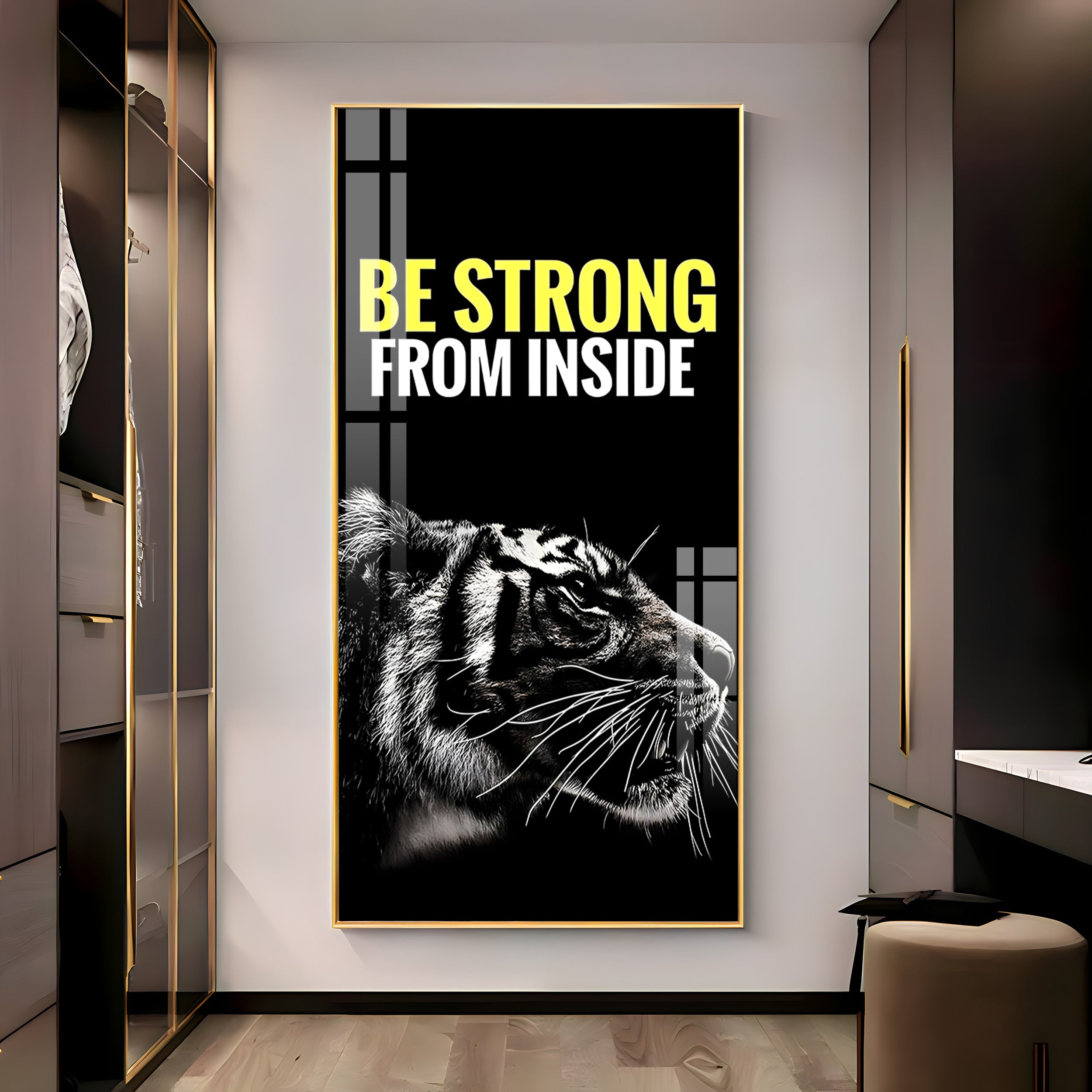 Be Strong Premium Acrylic Vertical Wall Art