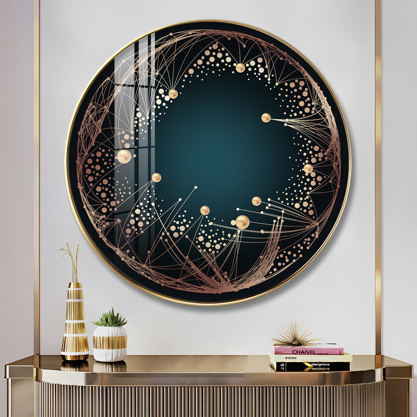 Astral Glow Premium Acrylic Round Wall Art