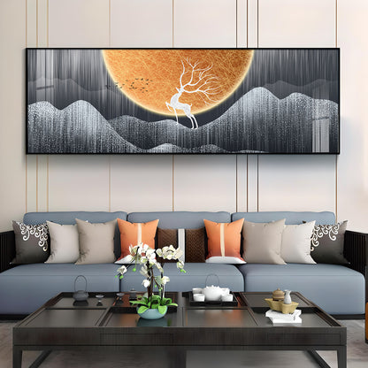 Deer in the Wild Premium Acrylic Horizontal Wall Art