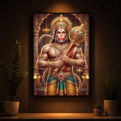Jay Bajarangbali Modern Luxury Backlight Vertical Wall Art