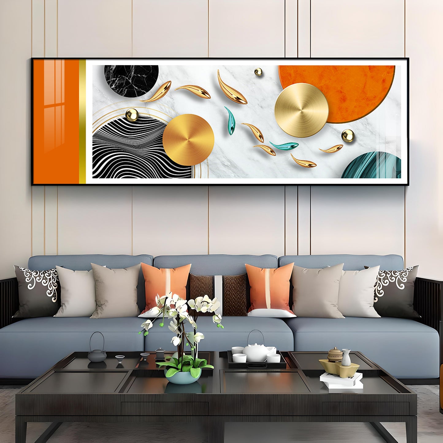 Vibrant Surface Showcase Premium Acrylic Horizontal Wall Art