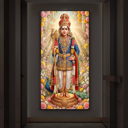 Murugan Ji Modern Luxury Backlight Vertical Wall Art