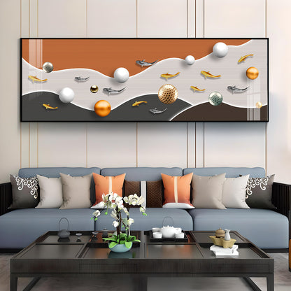 Festive Egg Fusion Premium Acrylic Horizontal Wall Art