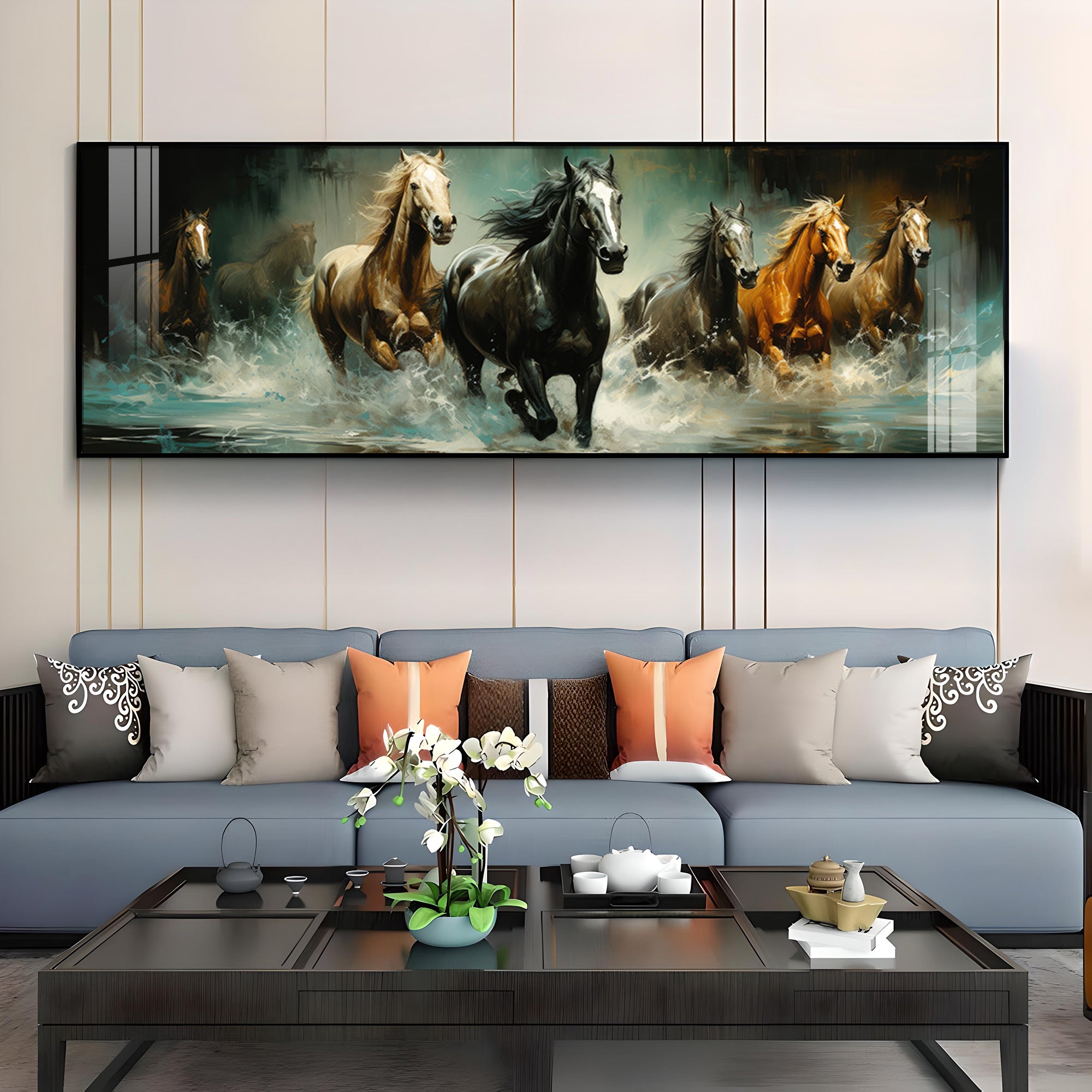 Horse Symbol Of Strength Premium Acrylic Horizontal Wall Art